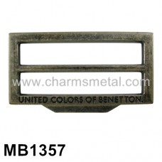 MB1357 - "UNITED COLORS OF BENETTON" Rectangular Buckle